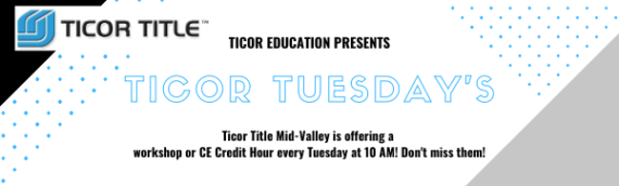 August Ticor Tuesday Lineup