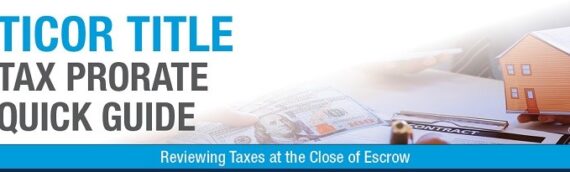 Ticor Title – Oregon Tax Prorate Quick Guide